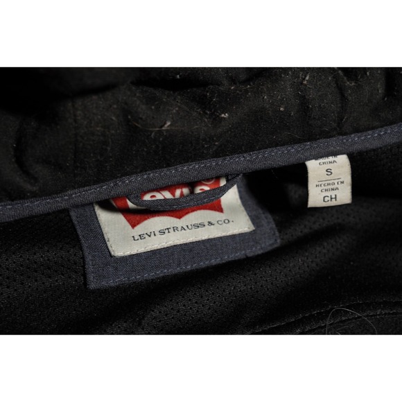 Levi's Workwear Jacket Mens Size‎ Small S In Blue Hooded And Lined - Picture 9 of 10